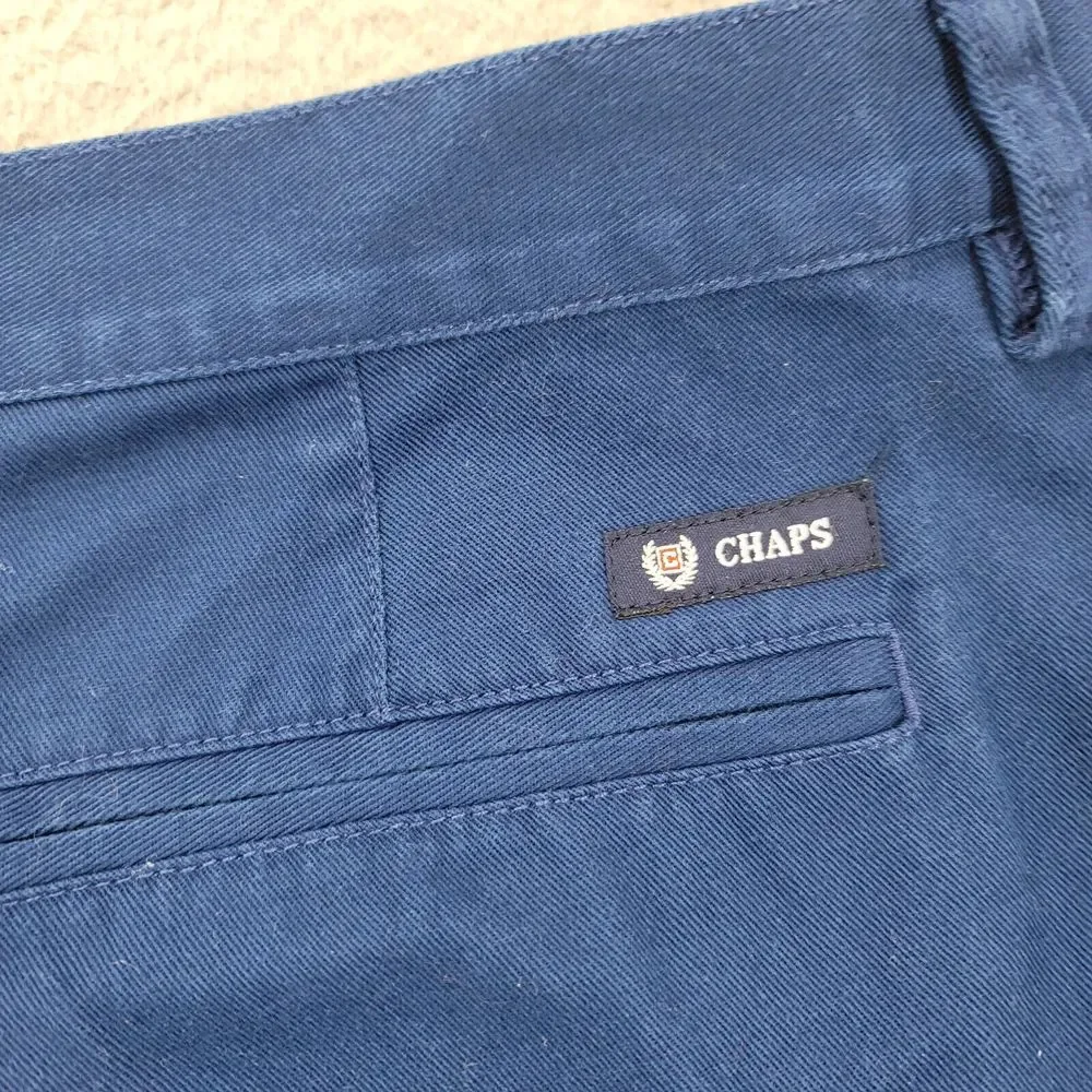 Chaps Shorts Mens 38 Blue‎ Cargo Chino 10